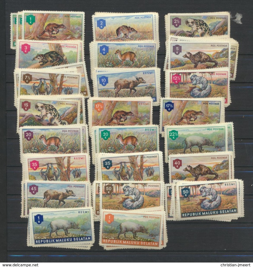 MALUKU SELATAN  Gros Stock De Timbres Plussieurs Thèmes -voir Explication - Collections (sans Albums)