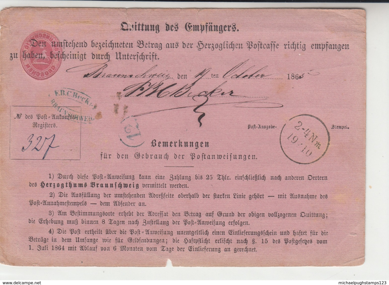 Brunswick / Post Office Stationery - Sonstige & Ohne Zuordnung