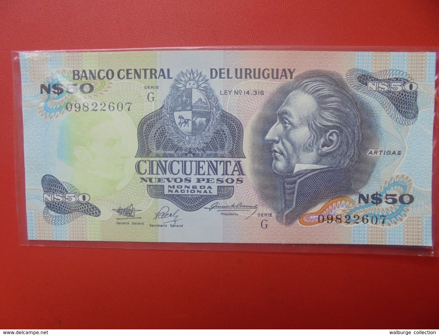 URUGUAY 50 PESOS 1988-89 PEU CIRCULER (B.7) - Uruguay