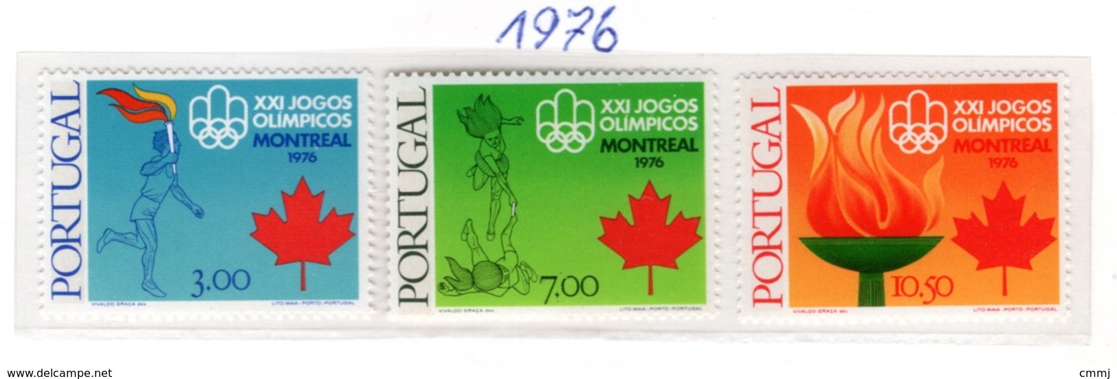 SPORT - OLYMPIC GAMES - 1976 -  PORTOGALLO -  Mi. Nr.  1319/1321 - NH - (6532-44) - Nuovi