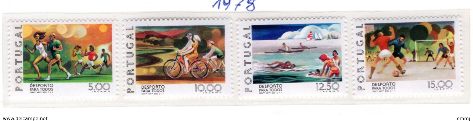 SPORT - OLYMPIC GAMES - 1978 -  PORTOGALLO -  Mi. Nr.  1407/1410 - NH - (6532-45) - Nuovi