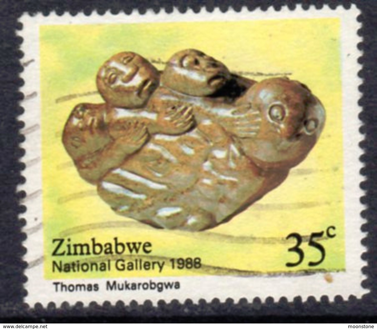 Zimbabwe 1988 30th Anniversary Of National Gallery 35c Value, Used, SG 731 (BA2) - Zimbabwe (1980-...)