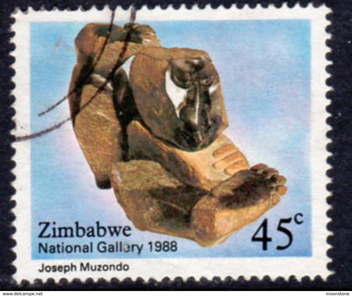 Zimbabwe 1988 30th Anniversary Of National Gallery 45c Value, Used, SG 731 (BA2) - Zimbabwe (1980-...)