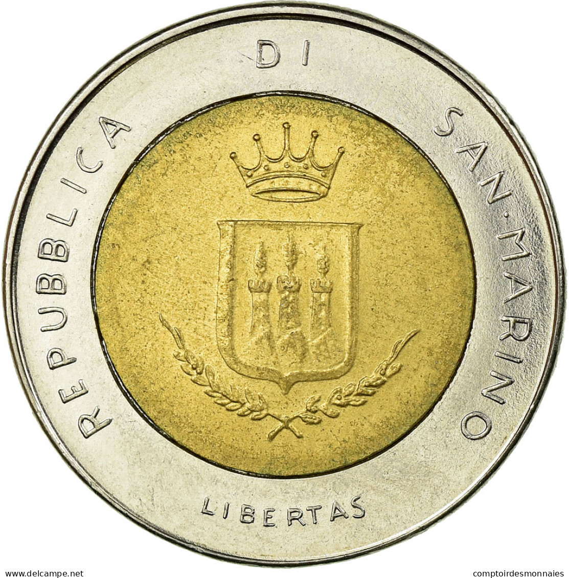 Monnaie, San Marino, 500 Lire, 1983, Rome, TTB, Bi-Metallic, KM:153 - Saint-Marin