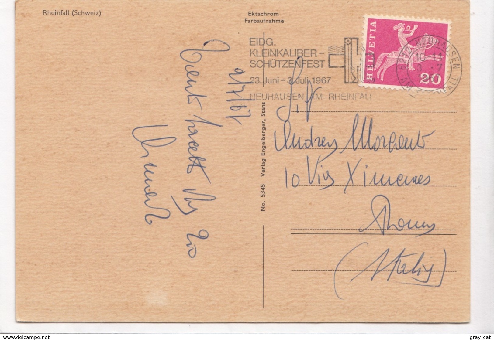 Rheinfall, Schweiz, Switzerland, 1967 Used Postcard [23492] - Other & Unclassified
