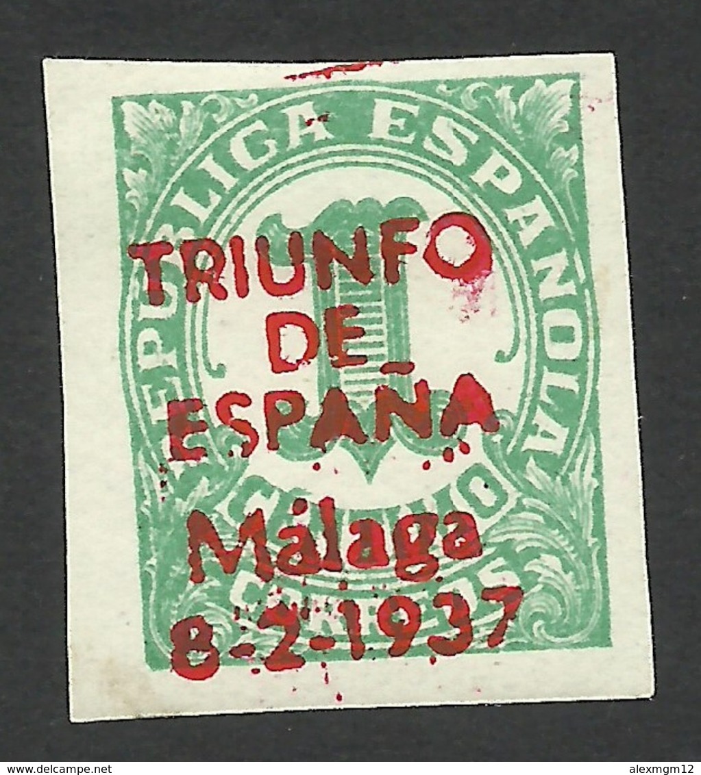 Spain, Malaga 1 C. 1937, MH - Emissions Nationalistes