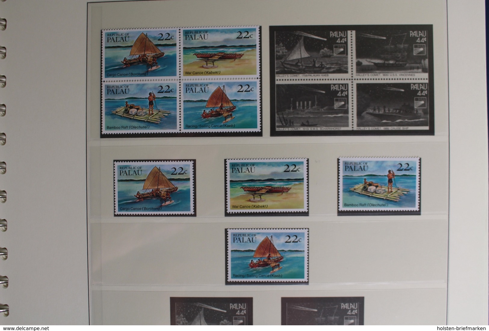 Palau 1983-1991, postfrische Sammlung im Lindner Vordruck