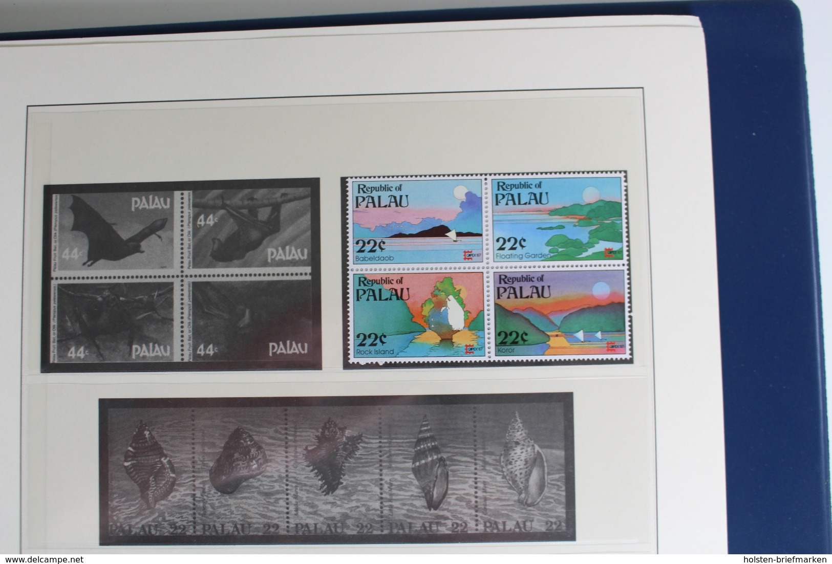 Palau 1983-1991, postfrische Sammlung im Lindner Vordruck