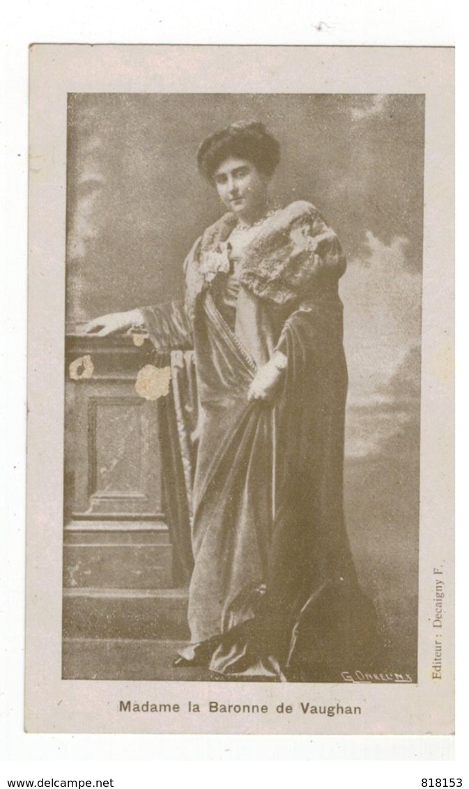 Madame La Baronne De Vaughan  G.ONKELINX  Editeur:Decaigny F. - Femmes Célèbres