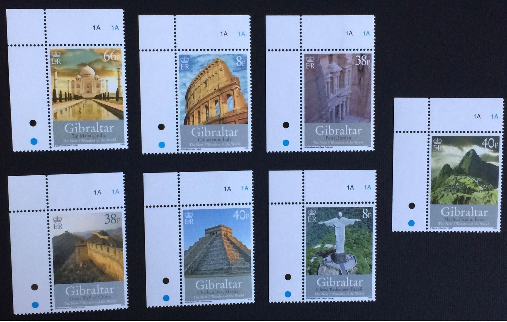 Gibraltar 2008; Archaeology; History; New Seven Wonders Of The World; MNH, Neuf**, Postfrisch!! CV 22 Euro!! - Archeologia