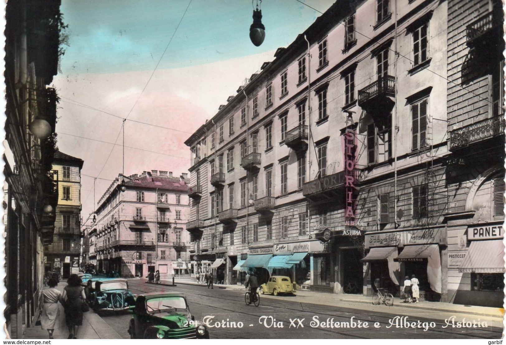 Torino - Via XX Settembre E Albergo Astoria - Fg - Bar, Alberghi & Ristoranti