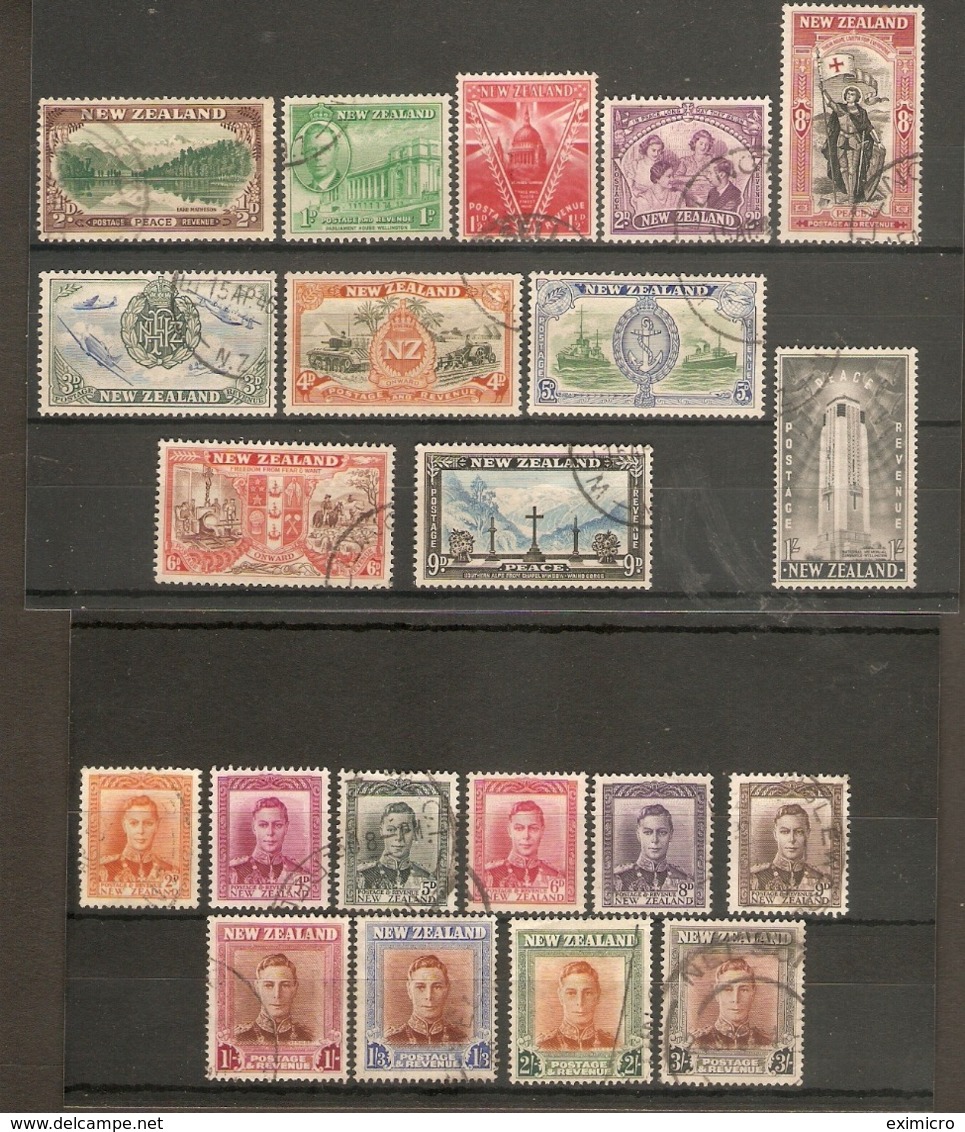 NEW ZEALAND 1946 And 1947 - 1952 SETS SG 667/677 And SG 680/689 FINE USED SETS Cat £15 - Lots & Serien