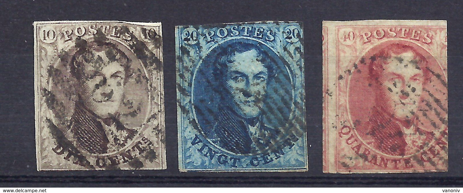 Belgien 7/9 I Gest. - 1849-1865 Medallones (Otros)