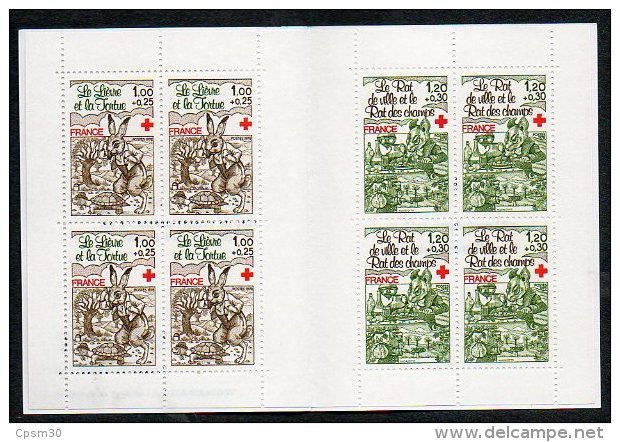 Timbres - Croix-Rouge 1978 - Fables De La Fontaine - Faciale 8.40 Fr Ou 1.28 € - Croix Rouge