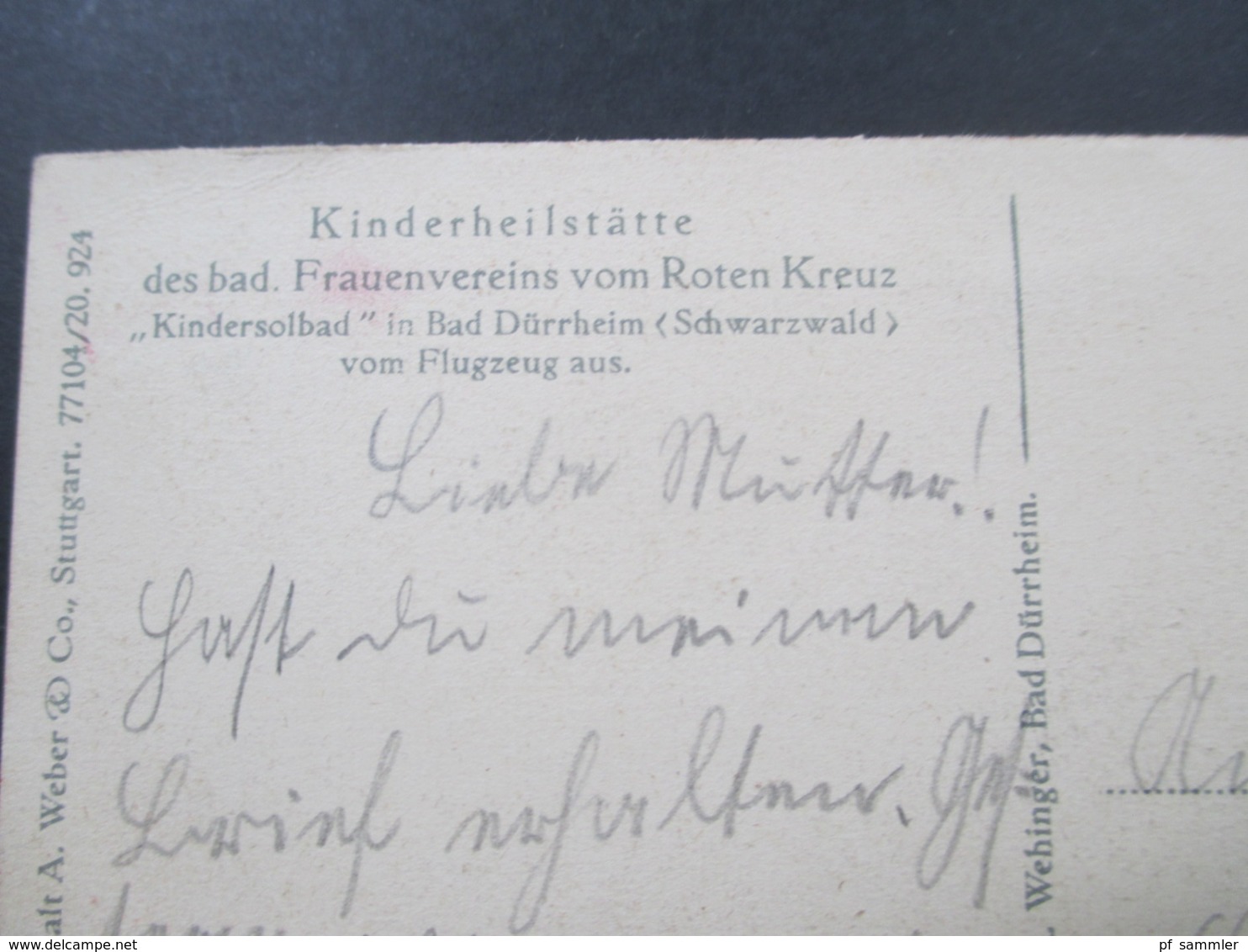 AK 1929 Kinderheilstätte Des Bad. Frauenvereins Vom Roten Kreuz Kindsolbad In Bad Dürrheim (Schwarzwald) - Andere & Zonder Classificatie
