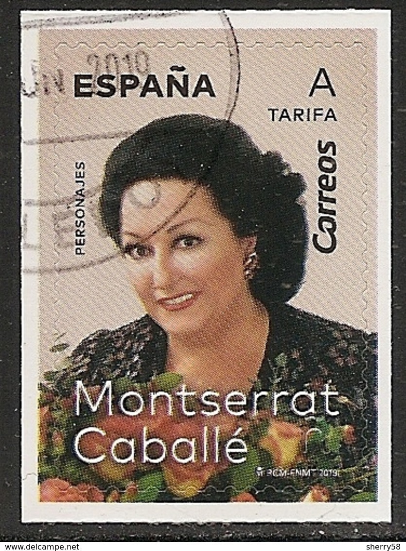 2019-ED. 5320 -PERSONAJES. MONTSERRAT CABALLÉ -USADO - Used Stamps