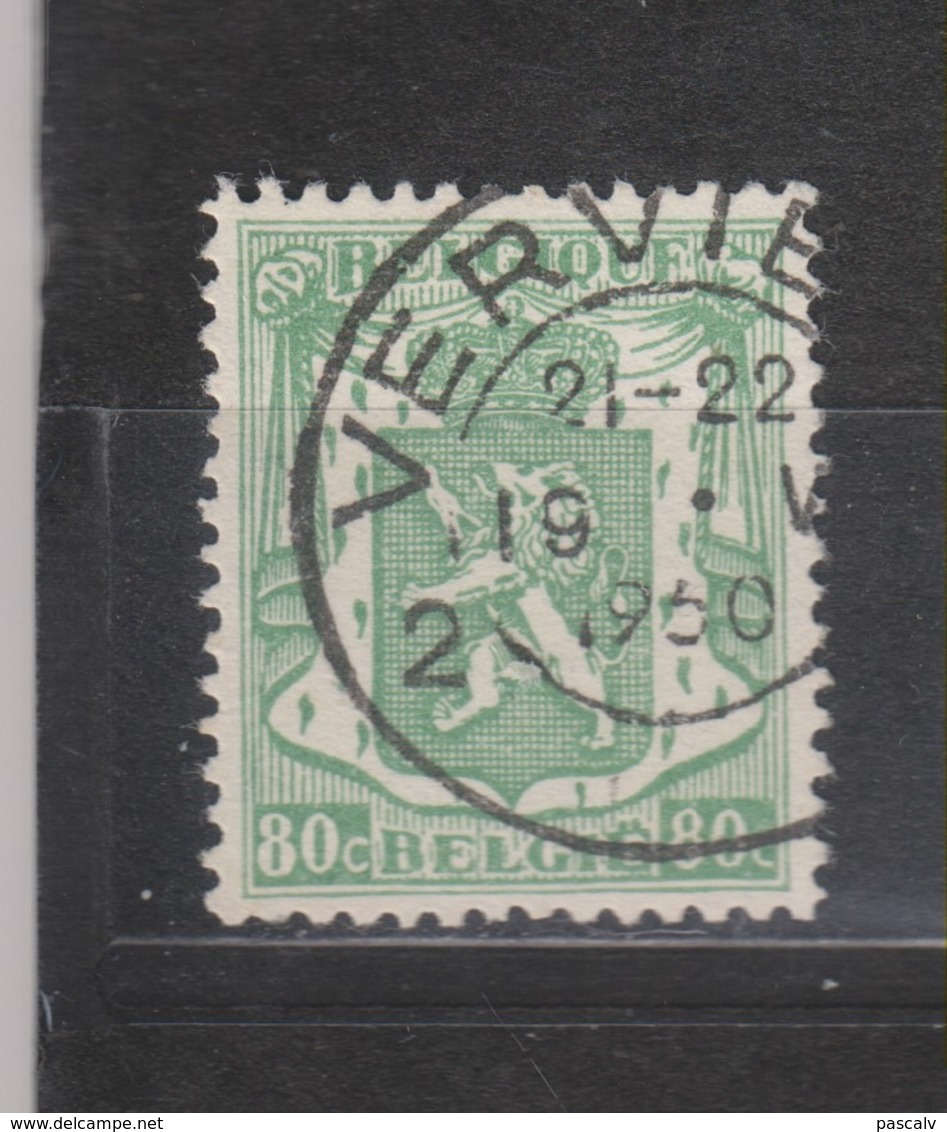 COB 713A Oblitération Centrale VERVIERS - 1935-1949 Small Seal Of The State