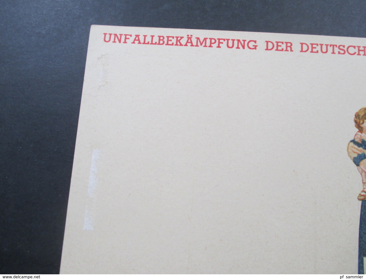 Deutsches Reich 1940er Jahre Private PK Unfallverhütung der Deutschen Reichspost 2 Motive Bester Unfallschutz ungebrauch