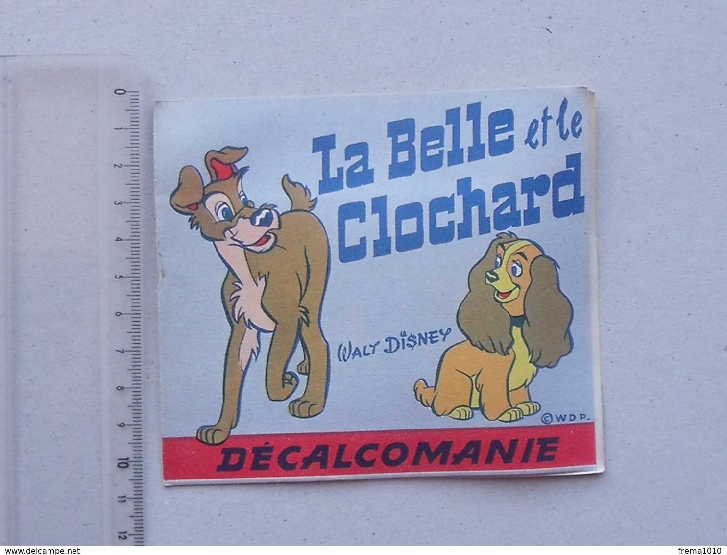 DECALCOMANIES Anciennes Walt DISNEY: LA BELLE ET LE CLOCHARD Livret Avec 3 Volets Intérieurs -Fourrière - JESCO Imagerie - Collections