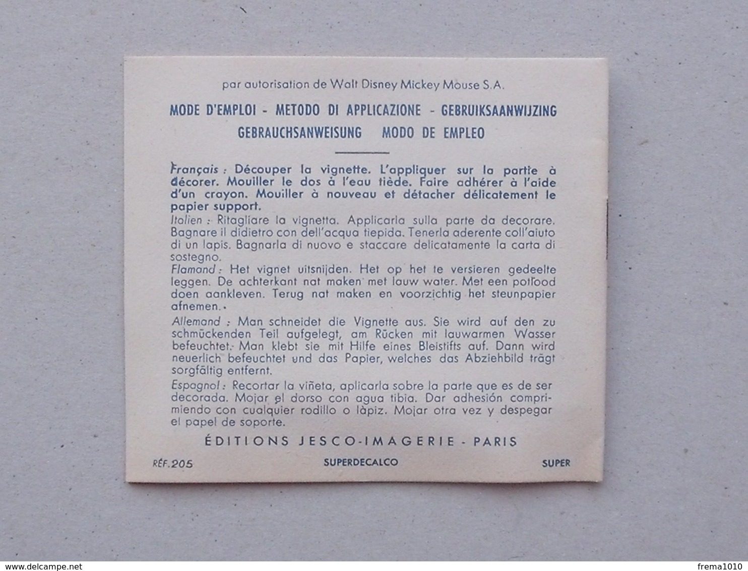 DECALCOMANIES Anciennes Walt DISNEY: DUMBO Livret Avec 3 Volets Intérieurs - Eléphant Cirque Oreille - JESCO Imagerie - Collections