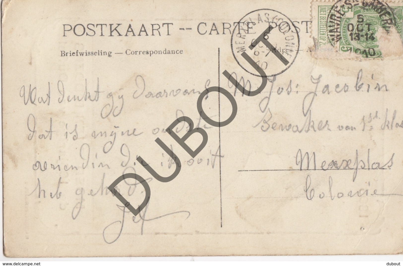 Postkaart/ Carte Postale DUFFEL Moederken Diddens De 105 Jarige Van Duffel 1805-1910 (O918) - Duffel
