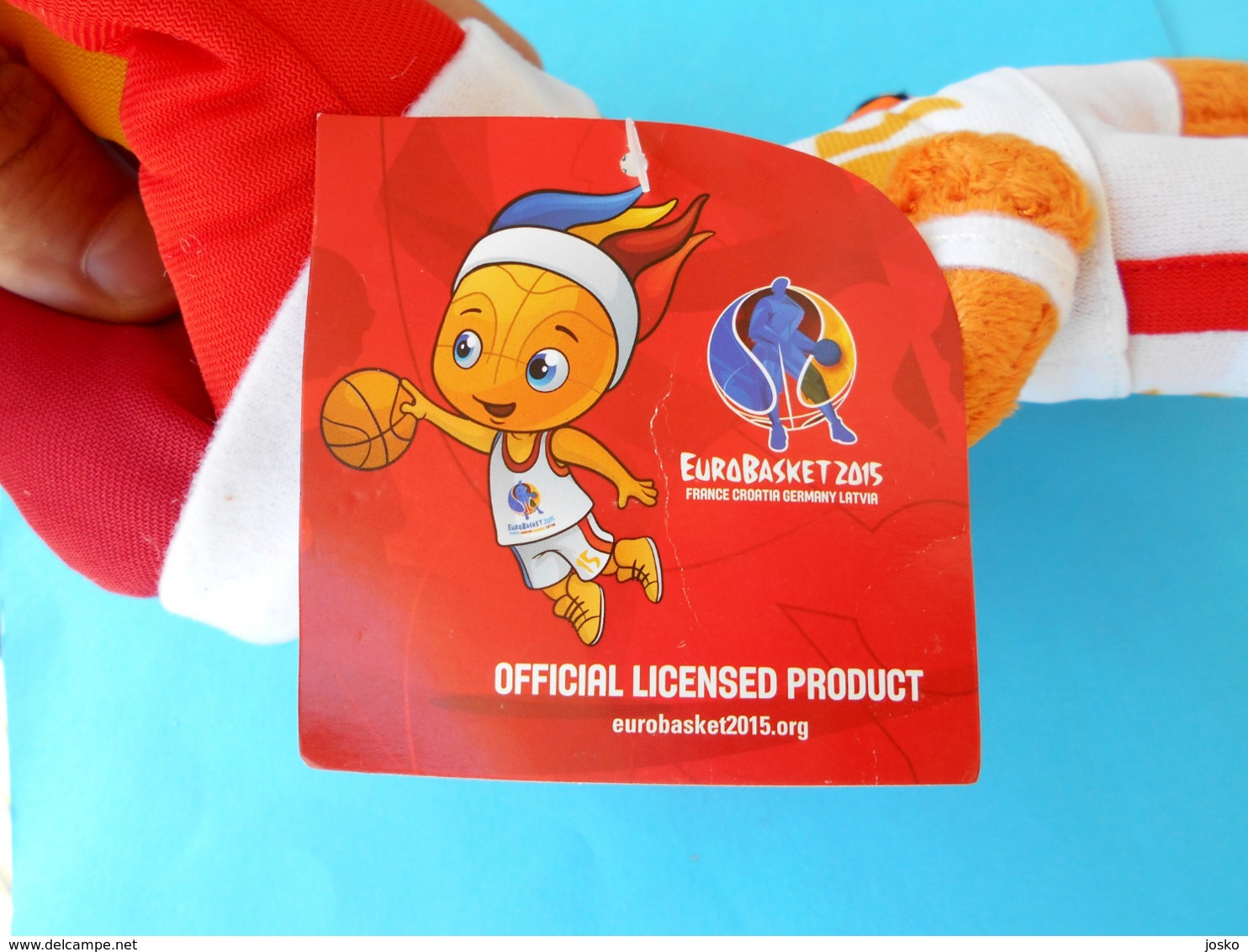 FIBA EuroBasket 2015. ( European Basketball Championship ) - Official Mascot Frenkie * LARGE SIZE * Basket-ball - Uniformes, Recordatorios & Misc