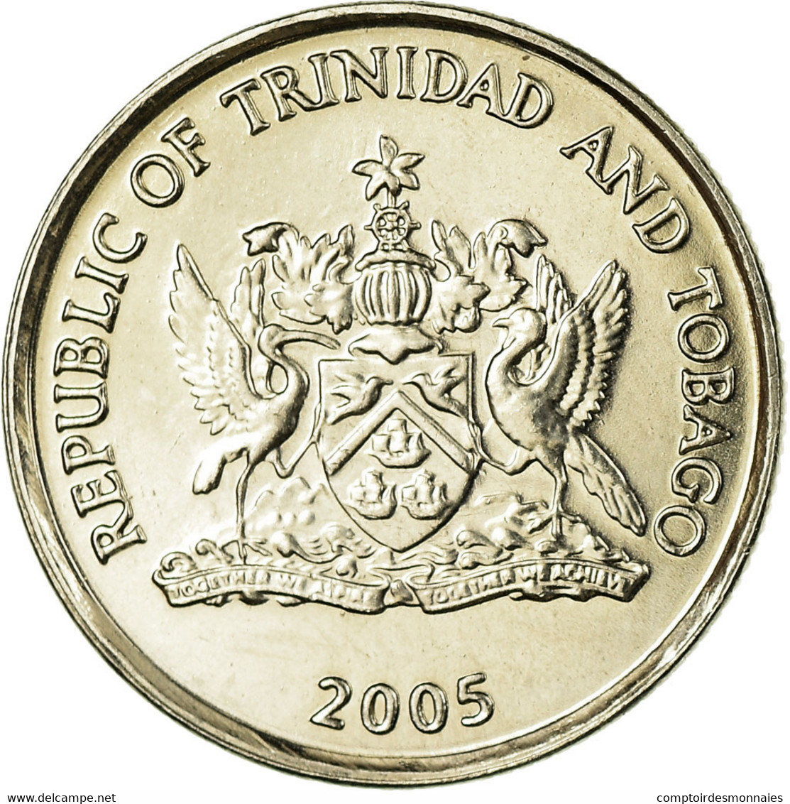 Monnaie, TRINIDAD & TOBAGO, 10 Cents, 2005, SUP, Copper-nickel, KM:31 - Trinidad & Tobago