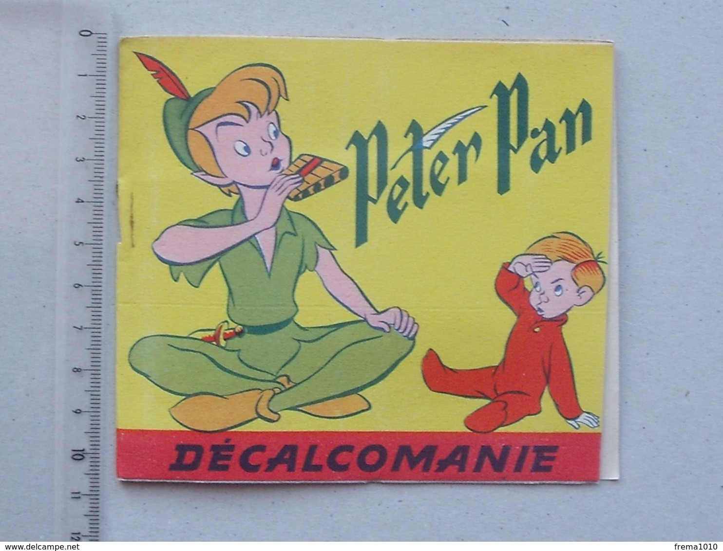 DECALCOMANIES Anciennes Walt DISNEY: PETER PAN Livret Avec 3 Volets Intérieurs - Pirate Capitaine CROCHET JESCO Imagerie - Collections