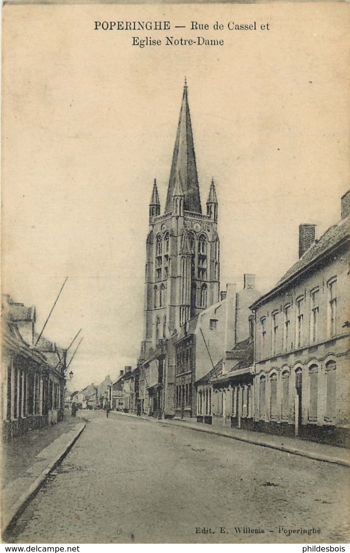 BELGIQUE  POPERINGE  Rue De Cassel - Poperinge