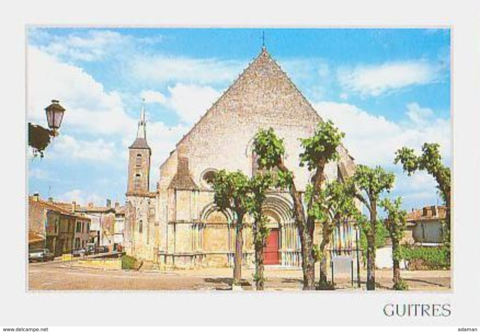 Gironde        H329        GUITRES.Abbatiale Notre Dame Romaine Et Gothique - Autres & Non Classés