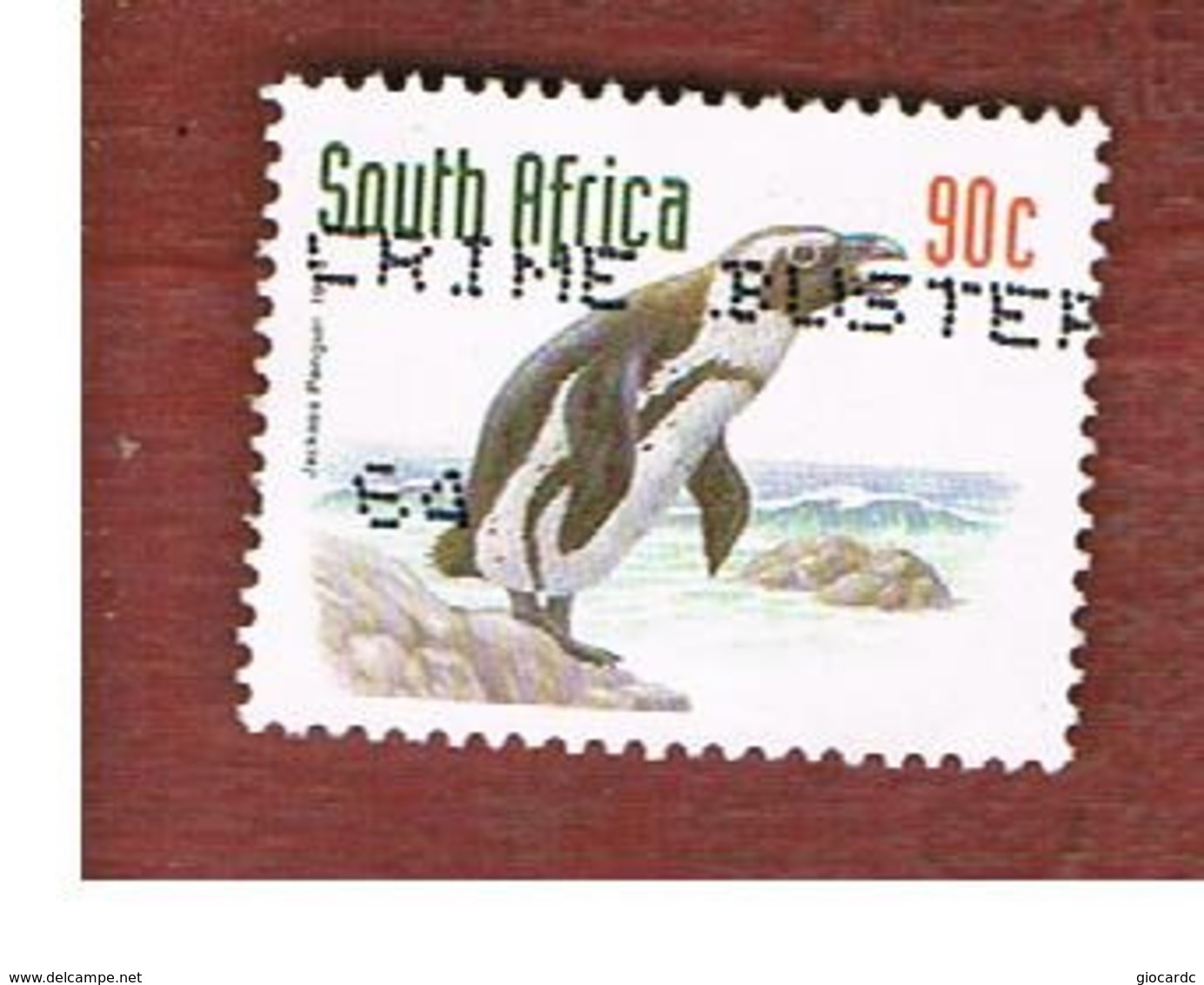 SUD AFRICA (SOUTH AFRICA) - SG 1021 - 1997 ENDANGERED ANIMALS: JACKASS PENGUIN (DATED 1998) - USED - Usati