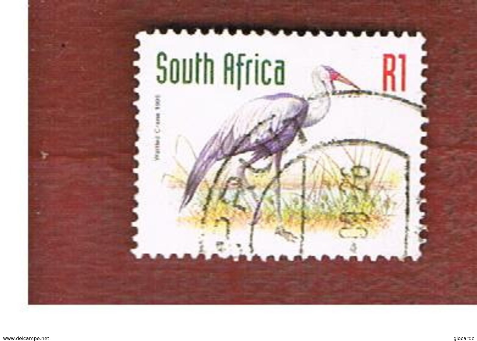 SUD AFRICA (SOUTH AFRICA) - SG 1022 - 1997 ENDANGERED ANIMALS: WATTLED  CRANE (DATED 1998) - USED - Oblitérés