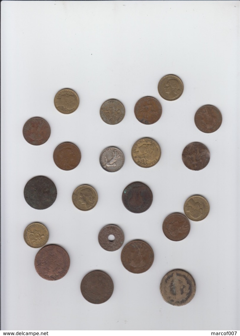 Monnaie, France, Lot De 21 Pièces De Monnaies Anciennes - A Voir - Vrac - Monnaies