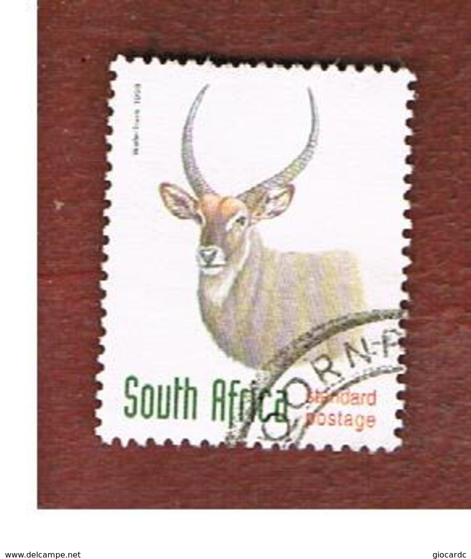 SUD AFRICA (SOUTH AFRICA) - SG 1033 - 1998 ENDANGERED ANIMALS: WATERBUCK - USED - Usati