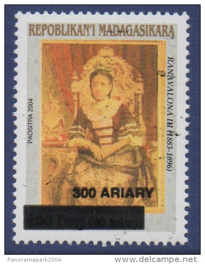 Madagascar Madagaskar 2008 Ranavalona III Reine Königin Queen Overprinted Surchargé Aufdruck Overprint MNH ** - Madagaskar (1960-...)