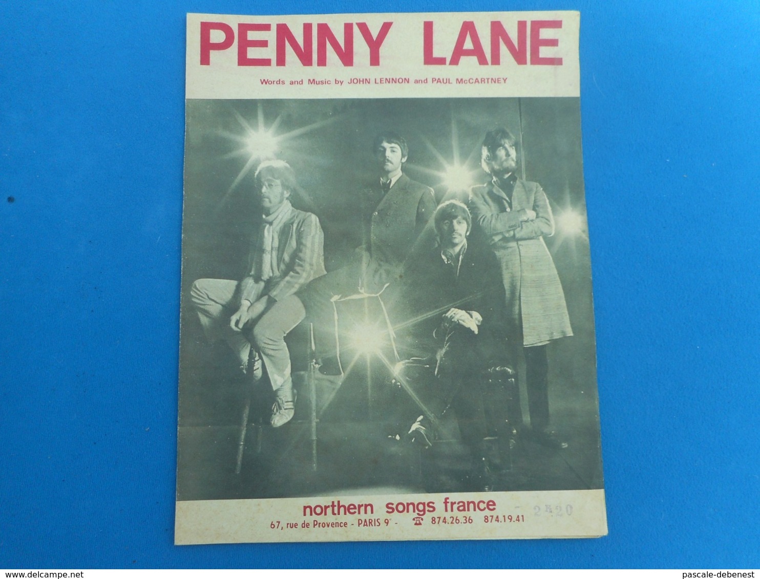 Partition De Piano "Penny Lane" The Beatles - Autres & Non Classés