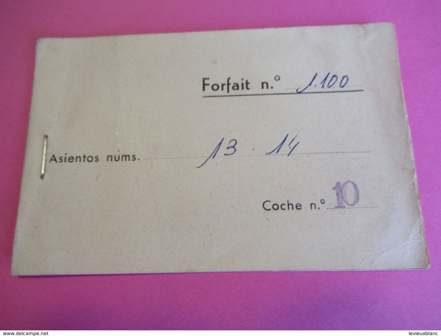 Carnet Forfait Transport/ Auto Transportes Montserrat/Billet Barcelona - Montserrat/ESPAGNE/ 1958   VPN232 - Voitures