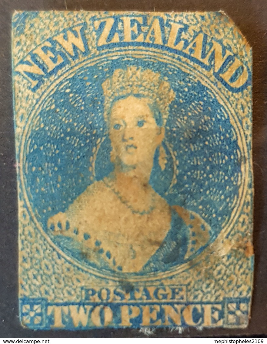 NEW ZEALAND 1857 - Canceled - Sc# 8 - 2p - Gebraucht