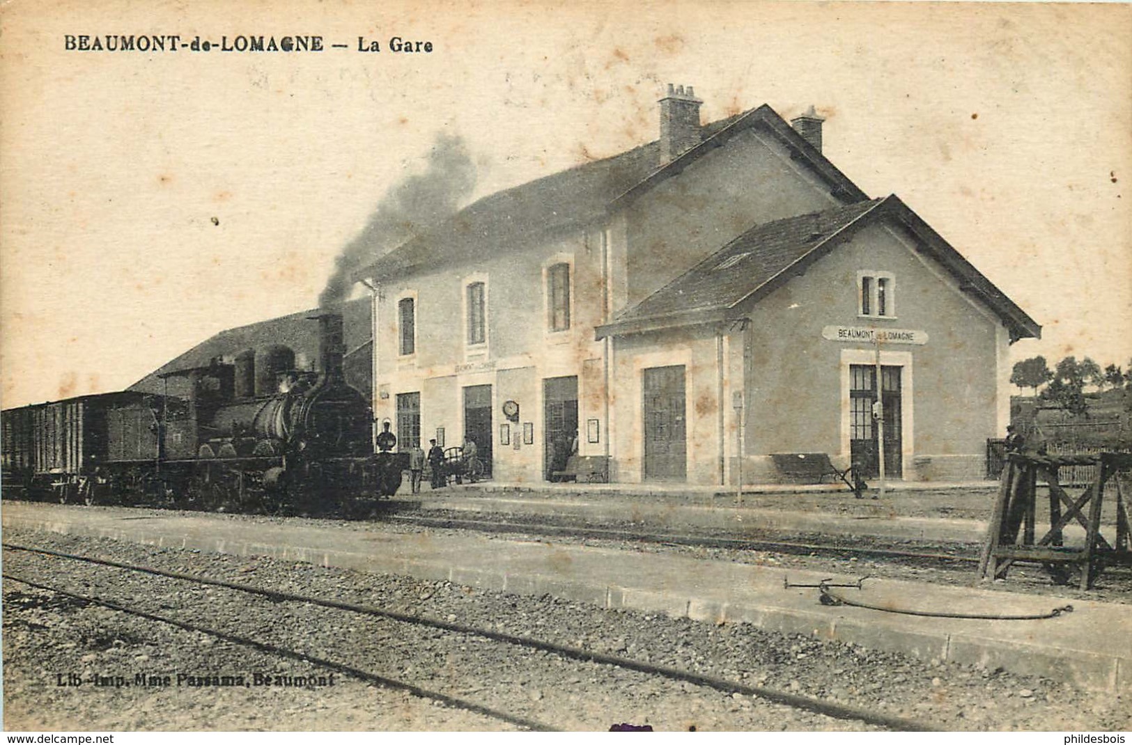 TARN ET GARONNE  BEAUMONT DE LOMAGNE  La Gare - Beaumont De Lomagne