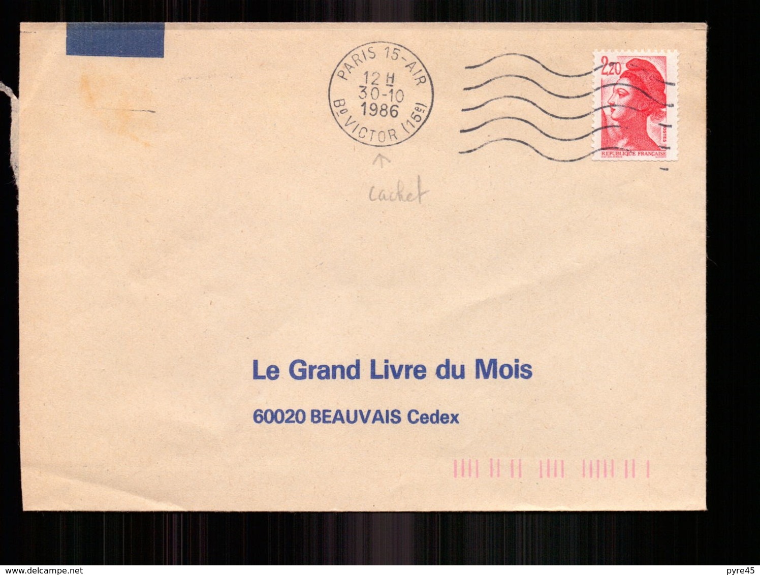 Enveloppe Du 30 Octobre 1986 De Paris Pour Beauvais - 1961-....