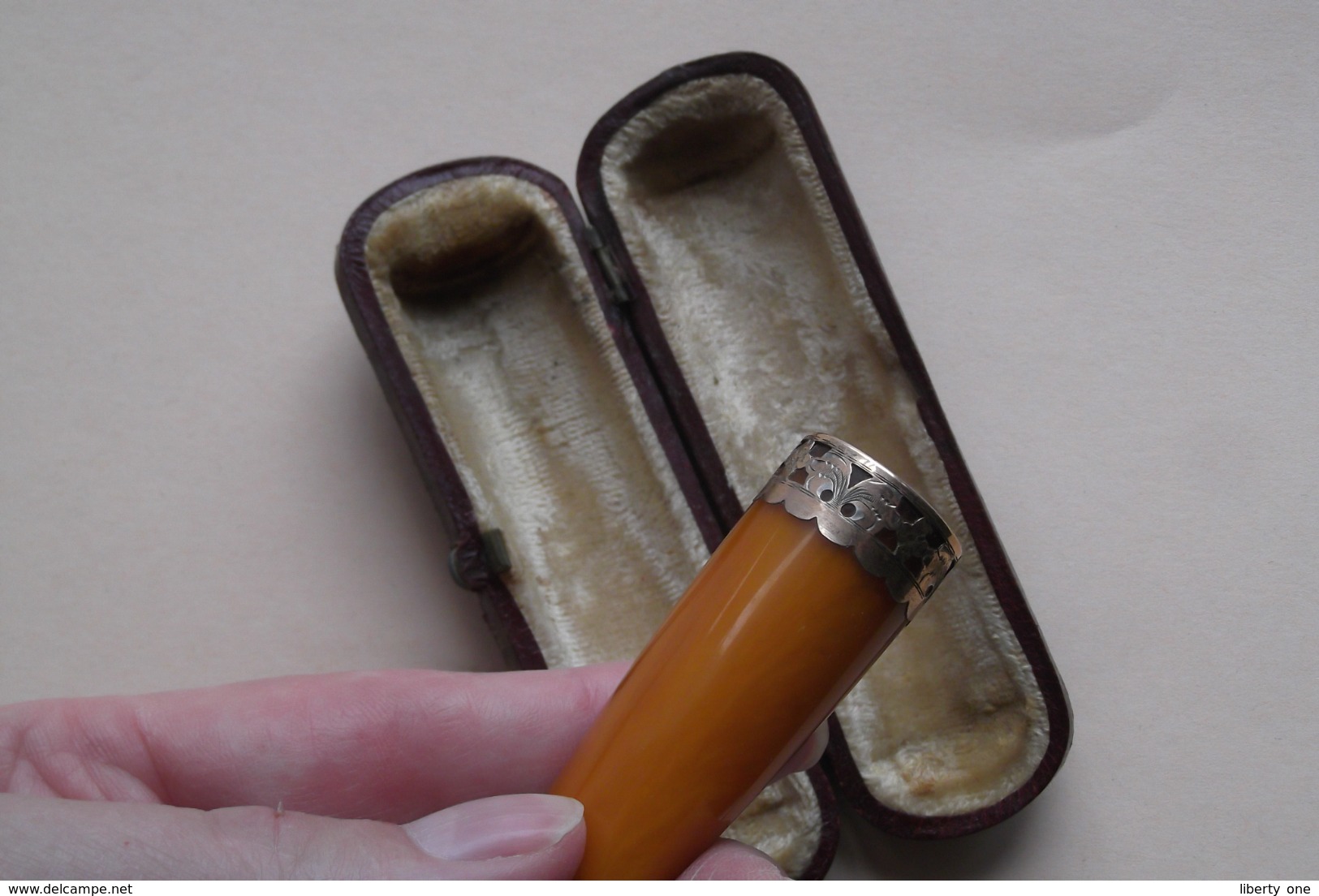 FUME Cigarettes OR Sur ARGENT Avec Etui ( Zie / Voir / See Photo ) Older One In Good Condition +/- 8 Cm. ! - Sigarettenhouders