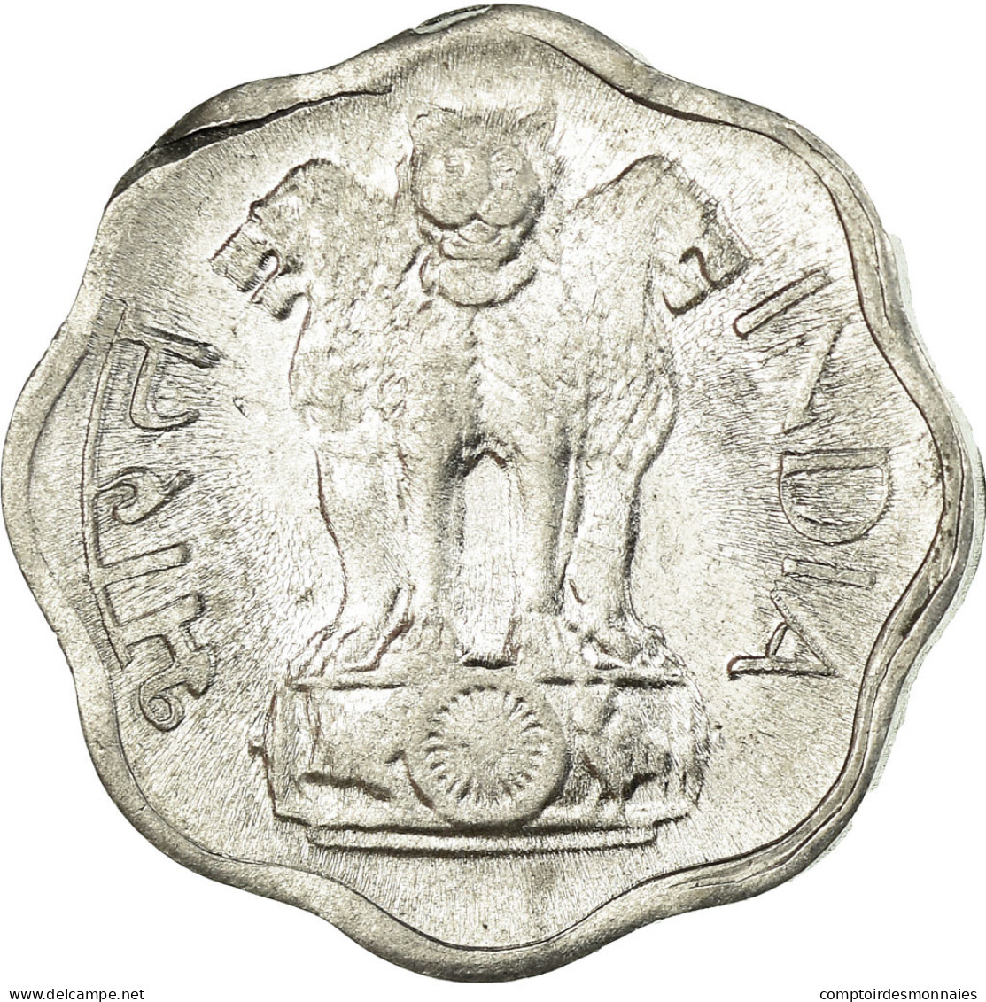 Monnaie, INDIA-REPUBLIC, 2 Paise, 1974, TB+, Aluminium, KM:13.6 - Inde