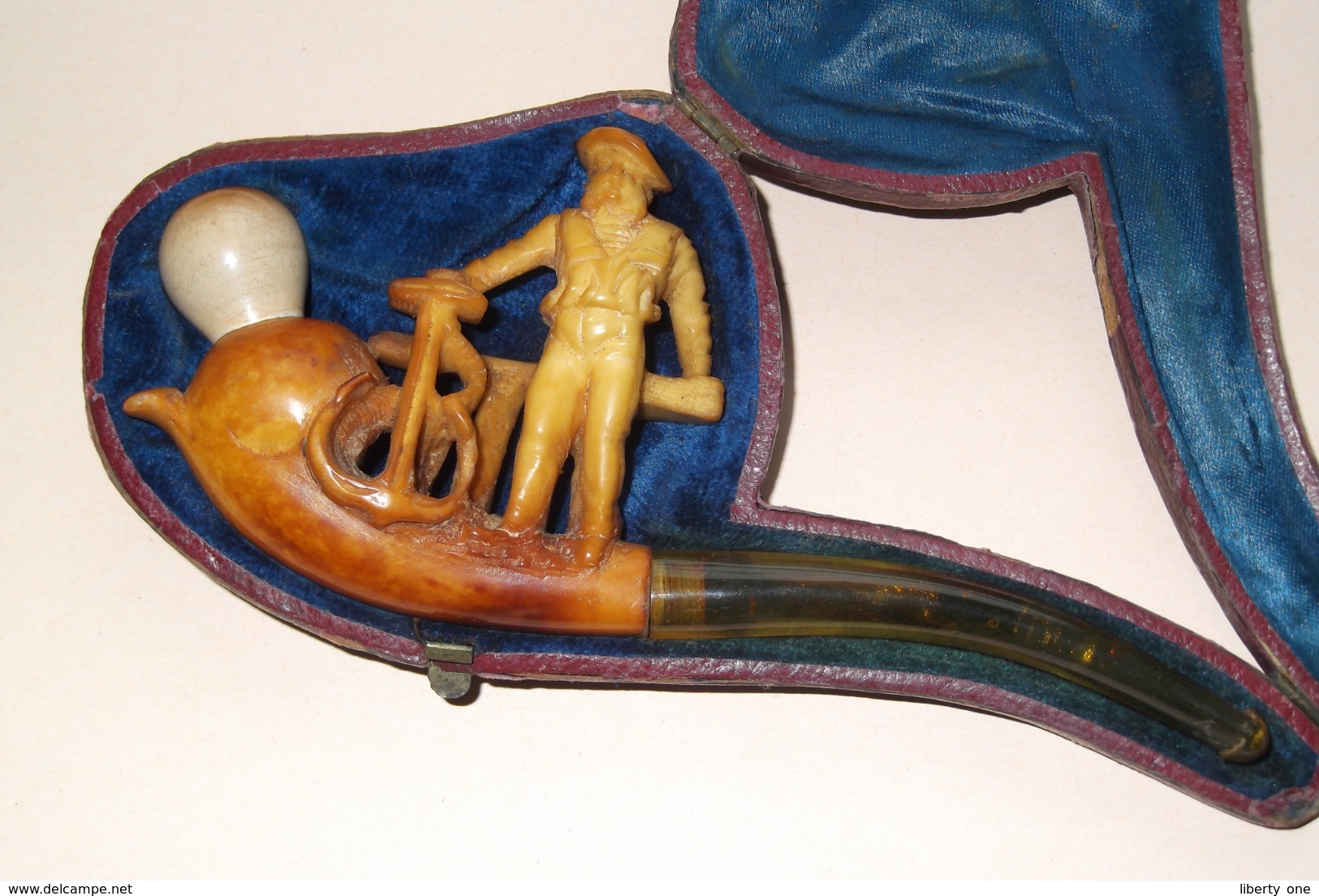 FUME Cigarettes PIPE Beautiful / Rare > Avec Etui Original ( Voir / See Photo ) In VERY Good Condition +/- 14,5 Cm. - Autres & Non Classés