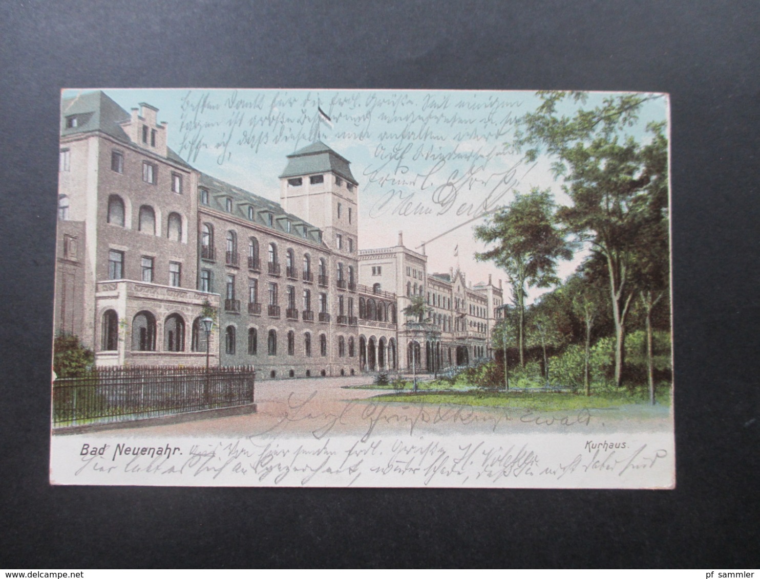 AK 1903 Bad Neuenahr Kurhaus Verlag Von Ottmar Zieher, München Stempel K1 Mayschoss Nach Goch - Bad Neuenahr-Ahrweiler