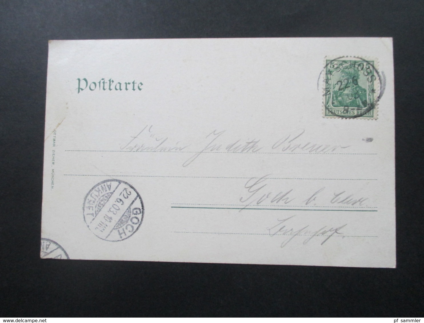 AK 1903 Bad Neuenahr Kurhaus Verlag Von Ottmar Zieher, München Stempel K1 Mayschoss Nach Goch - Bad Neuenahr-Ahrweiler