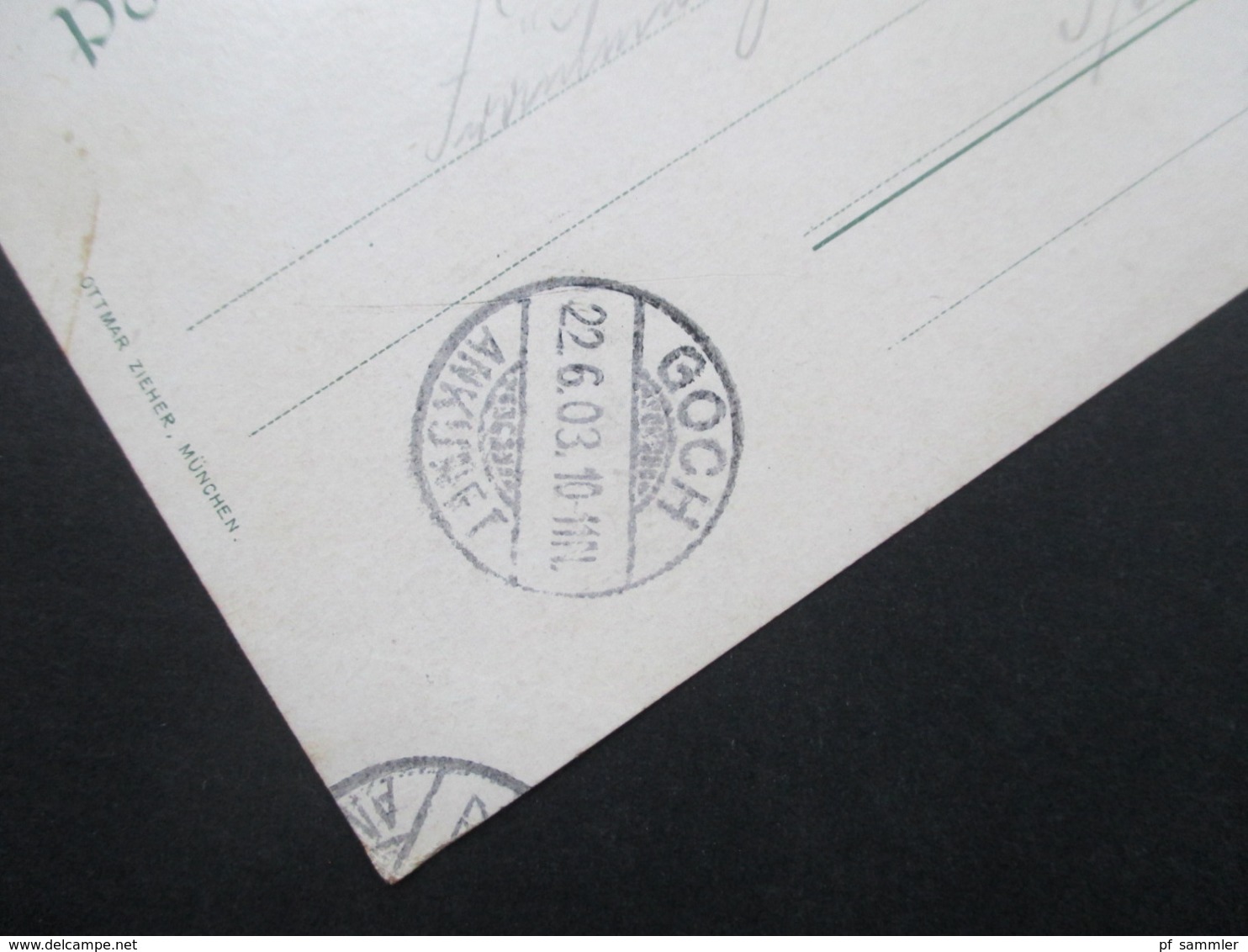 AK 1903 Bad Neuenahr Kurhaus Verlag Von Ottmar Zieher, München Stempel K1 Mayschoss Nach Goch - Bad Neuenahr-Ahrweiler