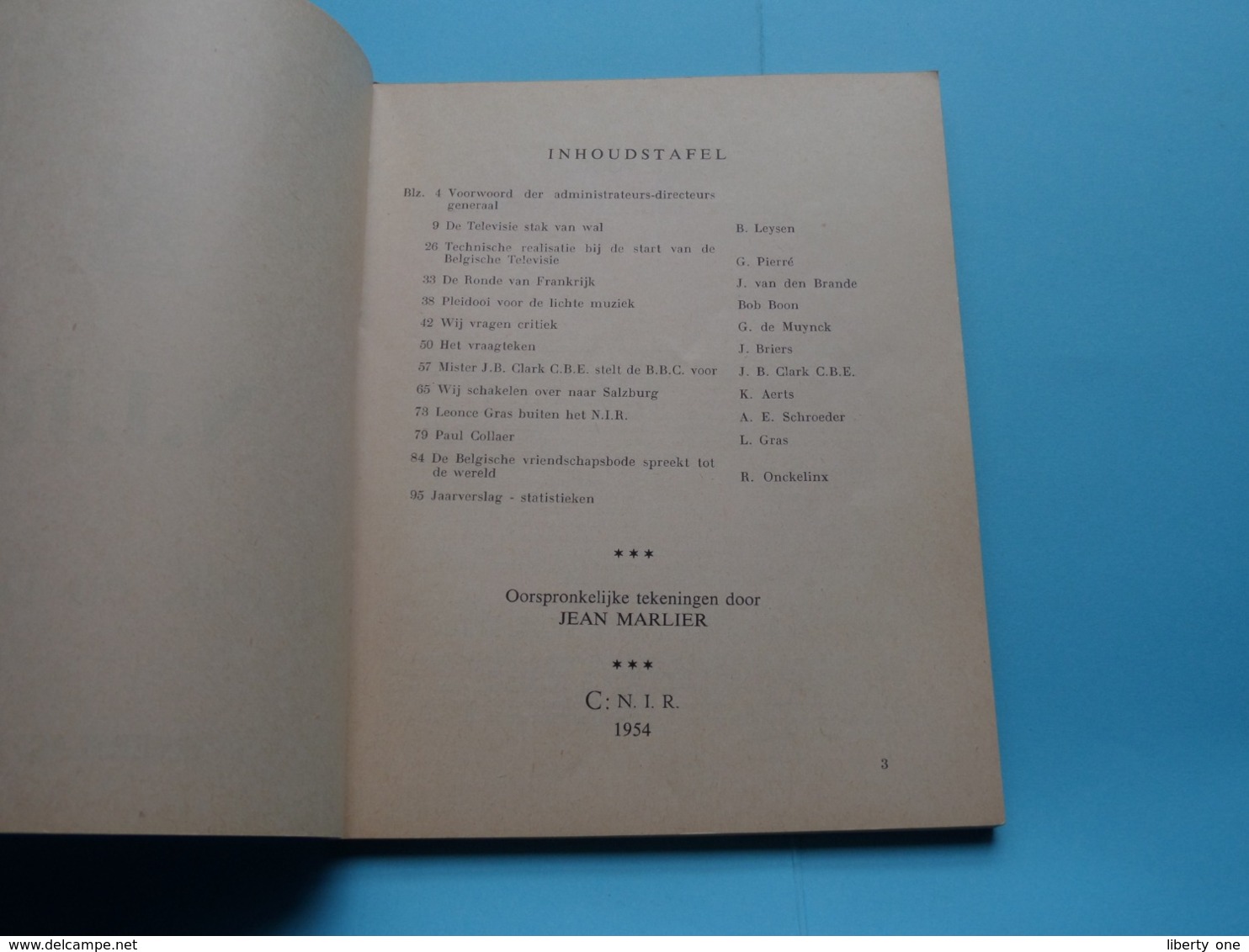 N.I.R. KLANK En BEELD - Jaarverslag 1953 - Belgisch Nationaal Instituut Voor RADIO-OMROEP ( Zie / Voir Photo ) - Andere & Zonder Classificatie