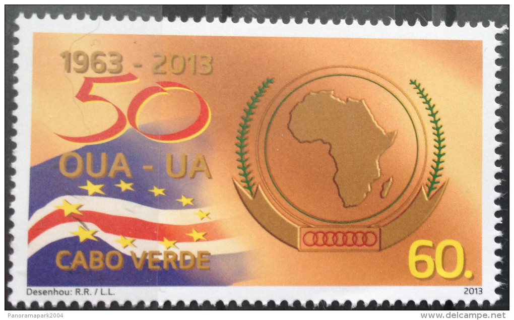 Cabo Verde 2013 - 50° Annversario OUA UA Unité Africaine African Unity 1 Val MNH - Kap Verde