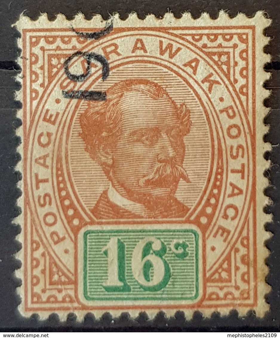 SARAWAK 1897 - Canceled - Sc# 17 - 16c - Sarawak (...-1963)