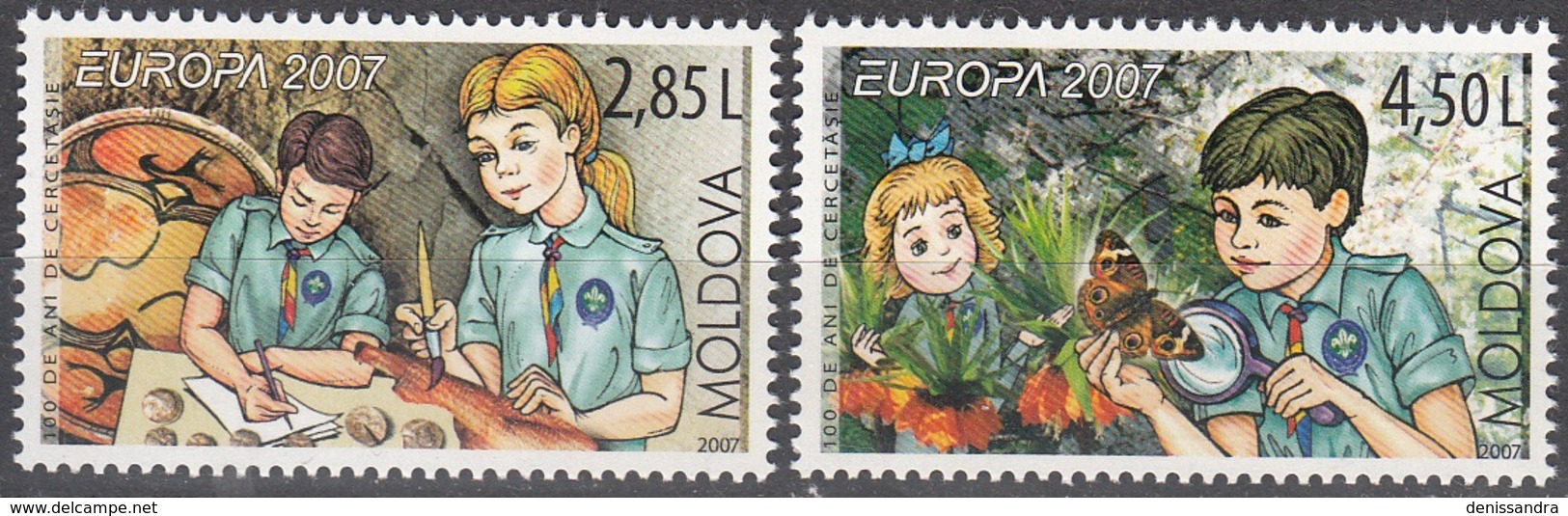 Moldova 2007 Michel 582 - 583 Neuf ** Cote (2008) 9.00 Euro Europa CEPT Le Scoutisme - Moldavie